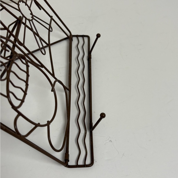 Adorable Tea Motif Brown Metal Cookboook Stand - Picture 4 of 11